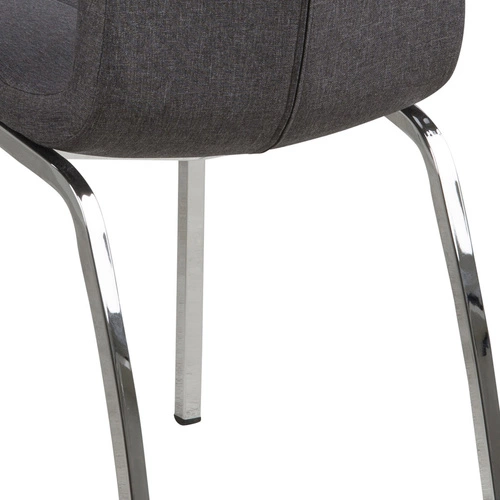 Krzesło Asama szare tapicerowane