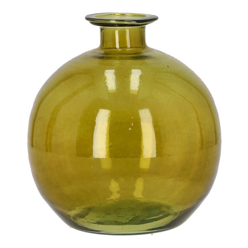 Wazon szklany zielony 15x17cm