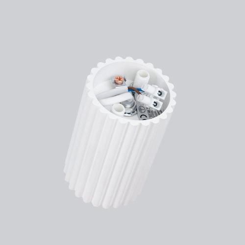 Plafon sufitowy KARBON 10 biały nowoczesny aluminiowy do salonu i sypialni SOLLUX