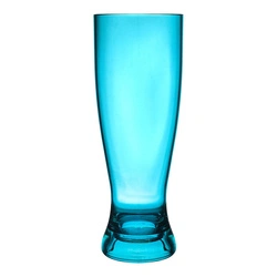 Szklanka do piwa Intesi Sky z polistyrenu niebieska 720 ml do ogrodu i pikniku