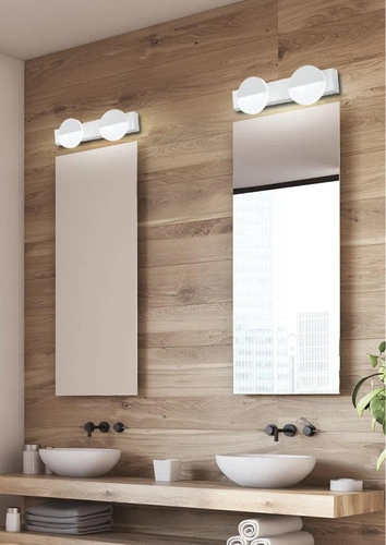 Kinkiet łazienkowy LED Sing biały nowoczesny 2-punktowy nad lustro 30 cm CANDELLUX