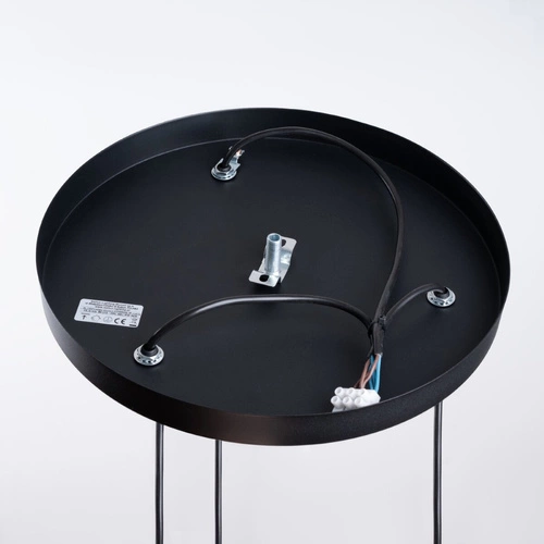 Nowoczesna lampa wisząca kula HYPERION 3P czarna do salonu i nad stół regulowana