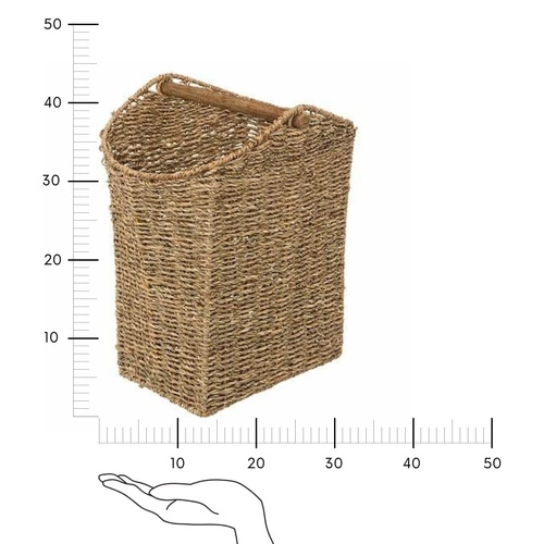 5five simply smart stojak na papier toaletowy z trzciny boho do łazienki naturalny dekoracyjny