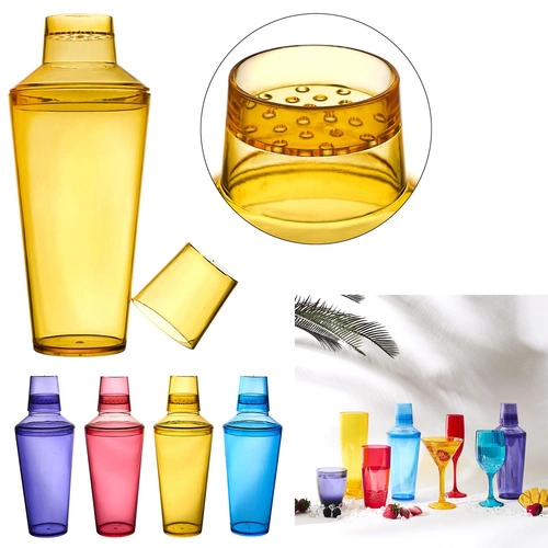 Shaker Sky żółty Intesi shaker do drinków 3-częściowy z sitkiem 500 ml