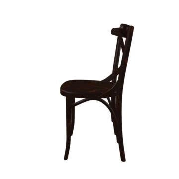 Krzesło drewniane Fameg A-8810/2 do jadalni i kuchni brązowe bukowe nowoczesne rustykalne