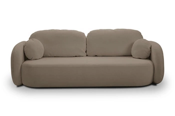 Sofa Salby z funkcją spania brązowa       Sicuro 45