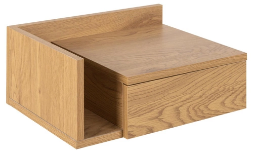 Szafka nocna wisząca 40 cm dębowa z szufladą nowoczesna Actona Ashlan II do sypialni