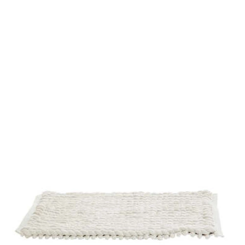 Dywanik łazienkowy bawełniany 5five simply smart biały pleciony 50x75 cm miękki do łazienki
