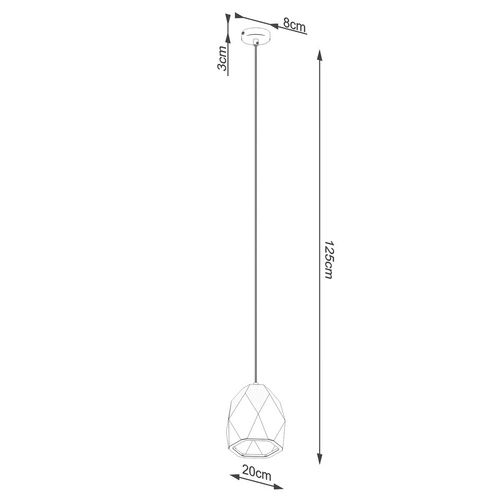 Lampa wisząca ceramiczna MINT nowoczesna biała do kuchni i jadalni nad stół