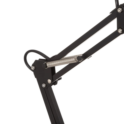 Lampka biurkowa Bren Atmosphera czarna metalowa klasyczna z regulowanym ramieniem na baterie