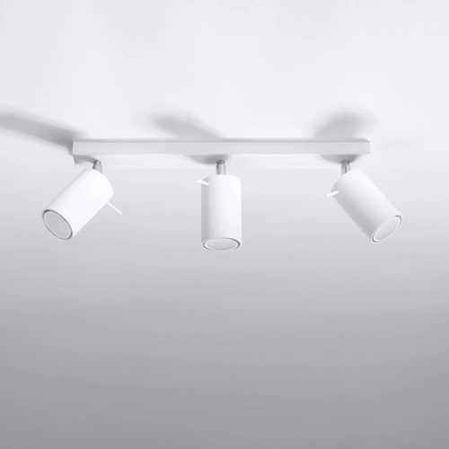 Plafon sufitowy biały nowoczesny RING 3L Sollux do salonu kuchni sypialni loftowy