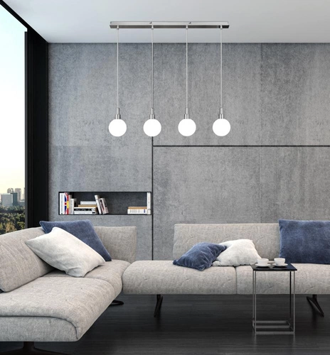 Lampa wisząca kula Maldus chromowa 4-punktowa szklana do salonu i jadalni CANDELLUX