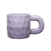 Kubek ceramiczny Chubby Intesi fioletowy 330ml do kawy i herbaty z dużym uchem