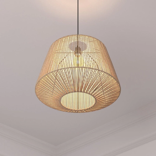 Lampa wisząca boho Jily 48cm naturalna do salonu i jadalni Atmosphera