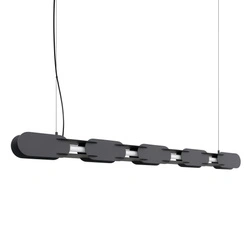 Lampa wisząca LED CHAIN 158 czarna nowoczesna nad stół