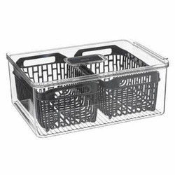 Organizer do lodówki z koszykiem Tidy 32x22,5 cm