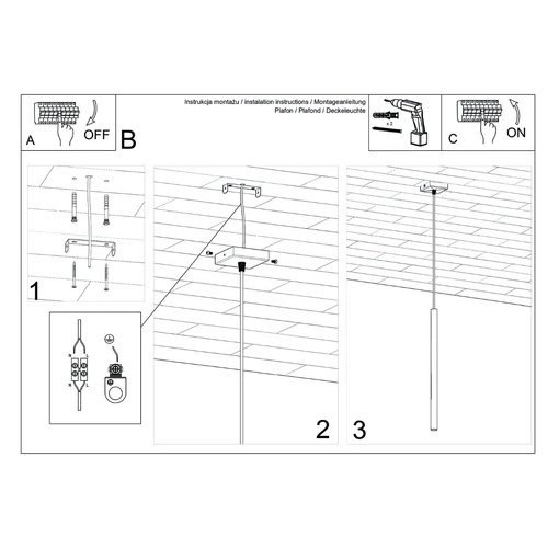 Lampa wisząca Pastelo czerwona tuba regulowana do salonu kuchni lub nad wyspę SOLLUX