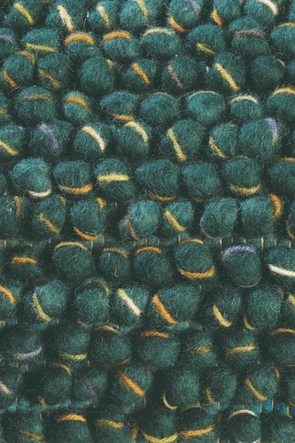 Dywan do salonu wełniany Cobble zielony 200x300cm nowoczesny ręcznie tkany łatwoczyszczący