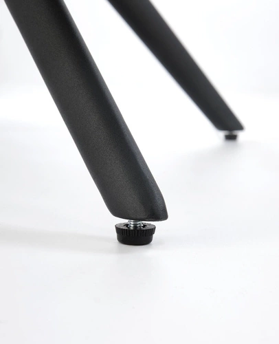 Krzesło obrotowe Arleth Intesi tapicerowane szare z podłokietnikami do biura i salonu