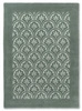 Dywan do salonu wełniany Catarina Fern 140x200 zielony klasyczny ręcznie tkany łatwoczyszczący