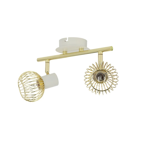 Lampa sufitowa Oslo listwa 2x40W E14  biały/złoty