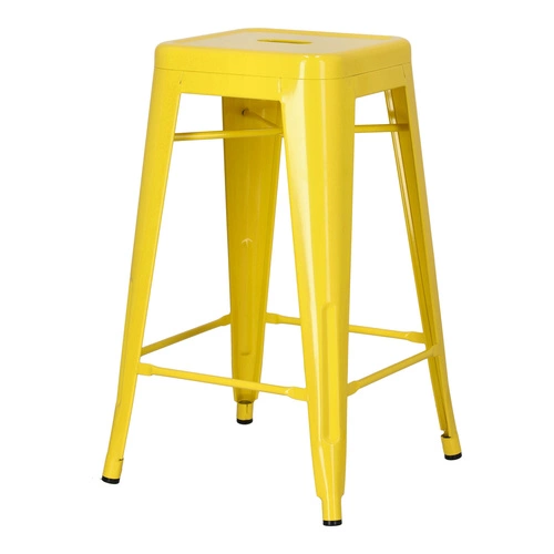 Hoker Paris 66cm żółty inspirowany Tolix  Outlet