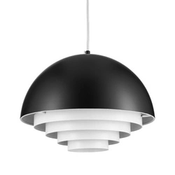 Lampa wisząca DIVERSO czarna matowa 35 cm nowoczesna do salonu lub nad stół