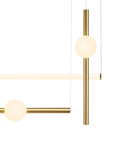 Lampa wisząca O-LINE L-4 LED mosiądz 110cm