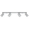 Plafon sufitowy MERIDA szary 4xGU10 nowoczesny metalowy do salonu i kuchni Sollux