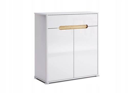 Komoda Steff biała z szufladami nowoczesna komoda do salonu i sypialni 90 cm Intesi