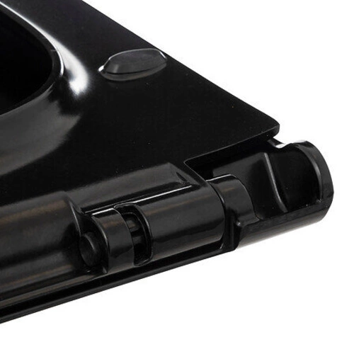 Deska sedesowa Ultra-Slim Softclose czarna wolnoopadająca z duroplastu do toalety