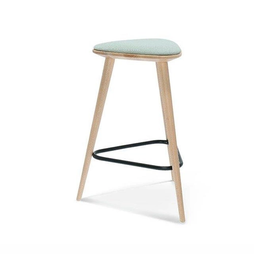 Hoker Finn Fameg retro tapicerowany bez oparcia do kuchni i jadalni personalizowany 61 cm