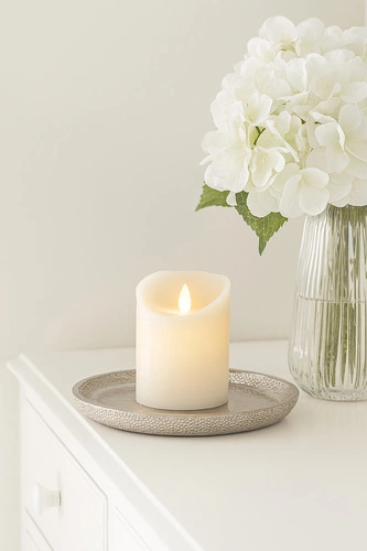 Świeca LED 10cm kremowa