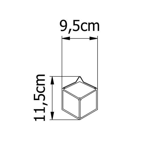 Nowoczesny biały wieszak ścienny Stiga XS POLYHEDRA do przedpokoju lub garderoby metalowy
