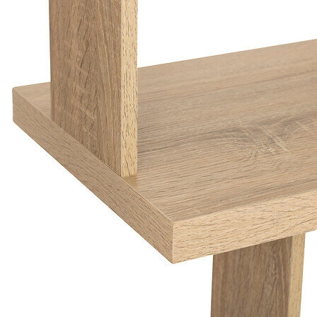 Regał na książki do salonu Bivoak 170 cm drewniany stojący nowoczesny naturalny 5five