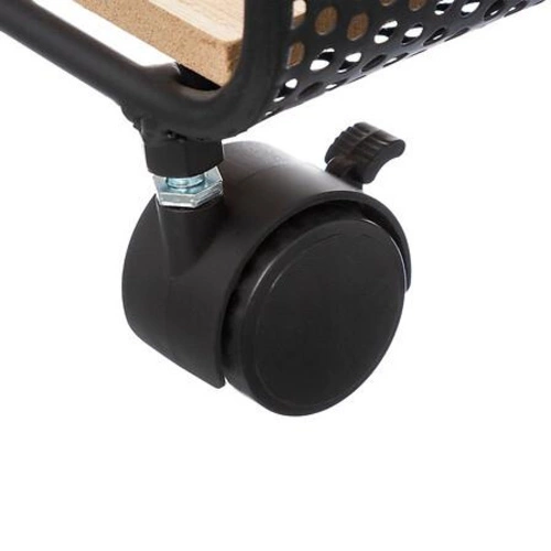 Regał metalowy na kółkach Case 5five simply smart loftowy do biura i sypialni 2 półki 43,5 cm