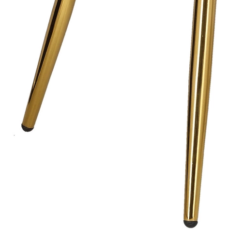 Krzesło welurowe muszelka Florencja Intesi różowe ze złotymi nogami do salonu i toaletki