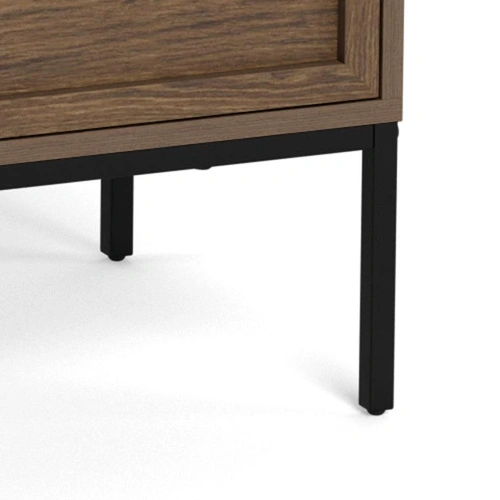 Komoda Palmdale dąb dymiony z szufladami na nóżkach do salonu