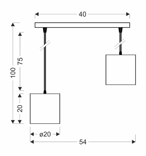 Nowoczesna lampa wisząca Candida czarna metalowa regulowana do salonu i jadalni
