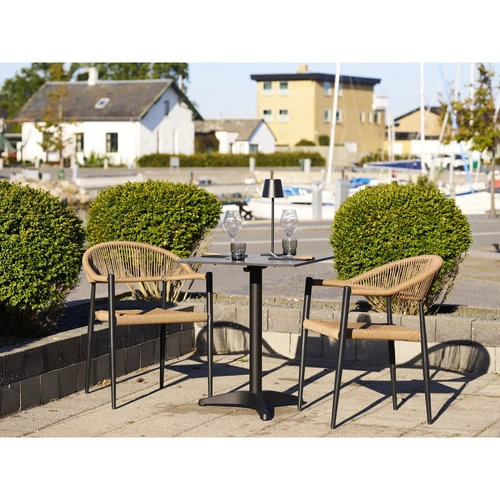 Krzesło Canari technorattan obrotowe z podłokietnikami do jadalni