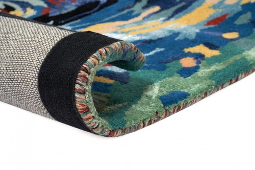 Dywan Flores Blue 160 x 230 cm Handmade