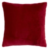 Poduszka dekoracyjna do salonu Ollis Atmosphera czerwona, kwadratowa, flanelowa 38x38 cm