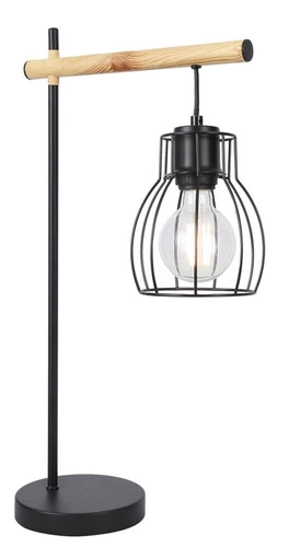 Lampa stołowa Bernita lampa gabinetowa  1x60W E27czarny