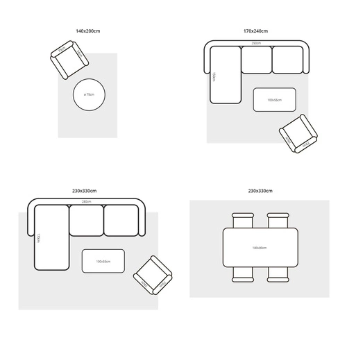 Dywan nowoczesny wełniany Yeti Anapurna kolorowy 170x240cm do salonu łatwoczyszczący