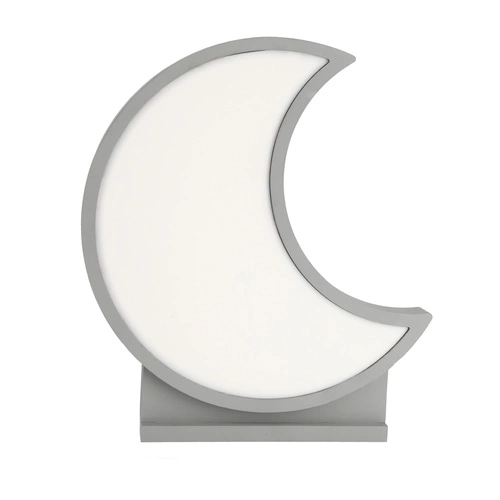 Lampa stołowa Moon 12W LED 3000K iq kids  szary