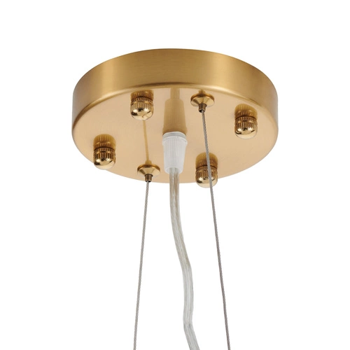 Lampa wisząca BOTANIKA WAVE złota biała 125 cm nowoczesna do jadalni nad stół