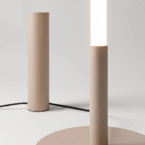 TRANG lampa stojąca do salonu nowoczesna LED taupe 4000K