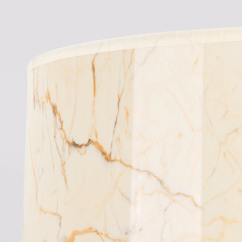 Lampa wisząca NEVIA beżowy marmur minimalistyczna do salonu i jadalni 40 cm