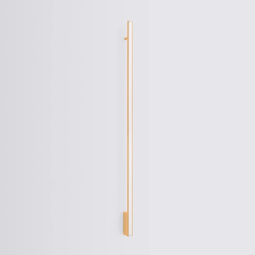 Nowoczesny kinkiet ścienny LED LAGOM 150 złoty aluminiowy do salonu i sypialni Thoro