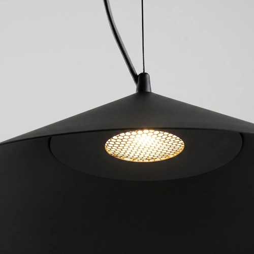 Lampa wisząca FINT czarna LED do salonu regulowana nowoczesna